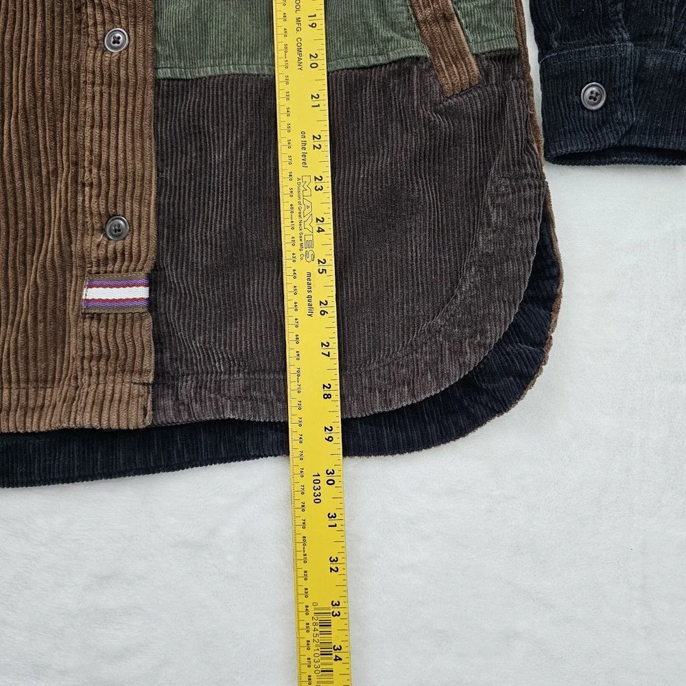 BDG Urban‎ Outfitters Royce Corduroy Patchwork Shirt Jacket Shacket Oversized XS